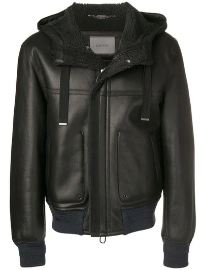 Lanvin Bomber Style Jacket In Black