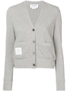 THOM BROWNE BUTTONED CARDIGAN