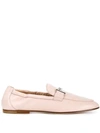 TOD'S TOD'S EMBELLISHED LOAFERS - NEUTRALS