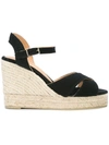 Castaã±er Blaudell Wedge Espadrilles In Brown