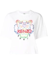 KENZO KENZO TIGER PRINT T-SHIRT - WHITE
