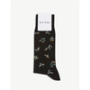 PAUL SMITH FLOWER COTTON-BLEND SOCKS