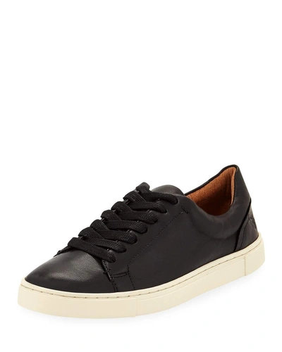 FRYE IVY SOFT LEATHER LACE-UP LOW-TOP SNEAKERS,PROD212480568