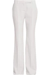 Alexander Mcqueen Leaf Crepe Classic Suiting Pants In White