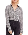 FREE PEOPLE LUST FOR LIFE STRIPED SHIRT,OB847337