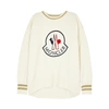 MONCLER Ivory logo-embroidered jumper