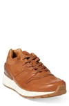 Polo Ralph Lauren Men's Train 100 Sneakers Men's Shoes In Polo Tan Leather