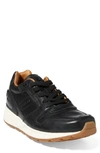 Polo Ralph Lauren Men's Train 100 Sneakers Men's Shoes In Black Leather