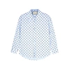 GUCCI PRINTED STRIPED COTTON SHIRT