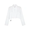 ABSENCE OF PAPER ABSENCE OF PAPER PAGE EIGHT LAYER CAKE CROPPED COTTON SHIRT