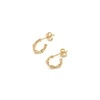DINNY HALL GOLD MICRO BAMBOO HOOPS,2788945