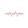 ROSIE FORTESCUE HEARTBEAT 18KT ROSE GOLD-PLATED HANDCUFF