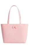 TED BAKER BOW DETAIL LEATHER SHOPPER,XC8W-XBE9-DEANIE