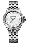 Raymond Weil Women's Swiss Tango Diamond-accent Stainless Steel Bracelet Watch 30mm In Silver/ Mop/ Silver