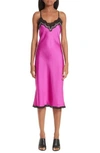 ALEXANDER WANG GROMMET DETAIL SLIPDRESS,1W286079F7