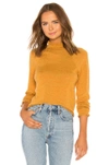 FREE PEOPLE FREE PEOPLE NEEDLE AND THREAD MERINO PULLOVER IN MUSTARD.,FREE-WK543