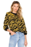 HOUSE OF HARLOW 1960 HOUSE OF HARLOW 1960 X REVOLVE TIGER SWEATER IN YELLOW.,HOOF-WK25