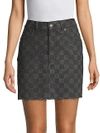 MARC JACOBS High-Waisted Cotton Mini Skirt,0400099209029