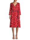 MARC JACOBS Floral-Print Silk Wrap Dress,0400099212483