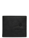 PRADA SAFFIANO LOGO STAMP BIFOLD WALLET,10661124