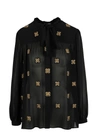 SAINT LAURENT EMBELLISHED BLOUSE,10660580