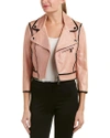 RED VALENTINO LEATHER JACKET,8051498497577
