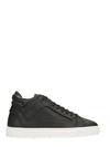 ETQ. MID 2 BLACK LEATHER SNEAKERS,10662329