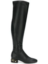 SEE BY CHLOÉ STUDDED HEEL OVER-THE-KNEE BOOTS