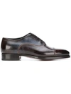 SANTONI SANTONI CLASSIC OXFORD SHOES - BROWN