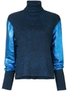 CEDRIC CHARLIER METALLIC KNIT TURTLENECK JUMPER