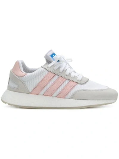 Adidas Originals I-5923 Ribbed-knit Sneakers In Bianco/rosa