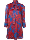 ALICE AND OLIVIA ALICE+OLIVIA FLORAL PRINT DRESS - RED