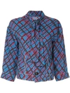 MARNI CONTRAST PRINT FITTED BLOUSE