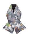 FENDI FENDI REMIX PRINT PADDED SCARF - MULTICOLOUR