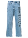 NATASHA ZINKO BRANDED CROPPED JEANS