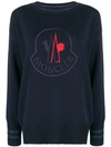 MONCLER LOGO PATCH SWEATER