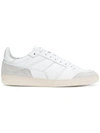 AMI ALEXANDRE MATTIUSSI AMI ALEXANDRE MATTIUSSI THIN LACED LOW TRAINERS - WHITE
