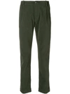NINE IN THE MORNING NINE IN THE MORNING SLIM-FIT TROUSERS - GREEN