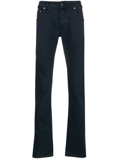 Jacob Cohen Corduroy Slim Trousers - 蓝色 In Blue