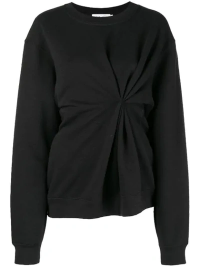 Act N°1 Draped Front Sweatshirt - Black