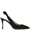 TABITHA SIMMONS SUEDE SLING BACK PUMPS