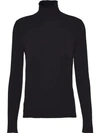 PRADA stretch knit turtleneck sweater