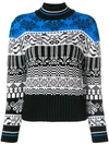 SPORT MAX CODE SPORT MAX CODE INTARSIA STRIPED JUMPER - BLACK