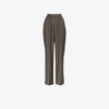 SITUATIONIST SITUATIONIST HIGH-WAIST WIDE LEG TROUSERS,GREYPN0213000520