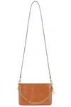 GIVENCHY GIVENCHY CROSS3 LEATHER CROSSBODY BAG IN CHESTNUT,GIVE-WY572