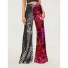 HALPERN FLARED SEQUINNED TROUSERS