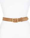 Rag & Bone Suede Boyfriend Belt, Camel In Camel