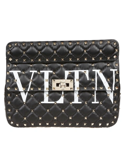 Valentino Garavani Medium Leather Rockstud Spike Shoulder Bag In Multi