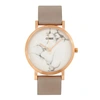 CLUSE LA ROCHE PETITE ROSE GOLD TONE AND MARBLE WATCH