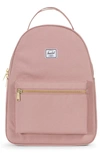 Herschel Supply Co Nova Mid Volume Backpack In Ash Rose Crosshatch
